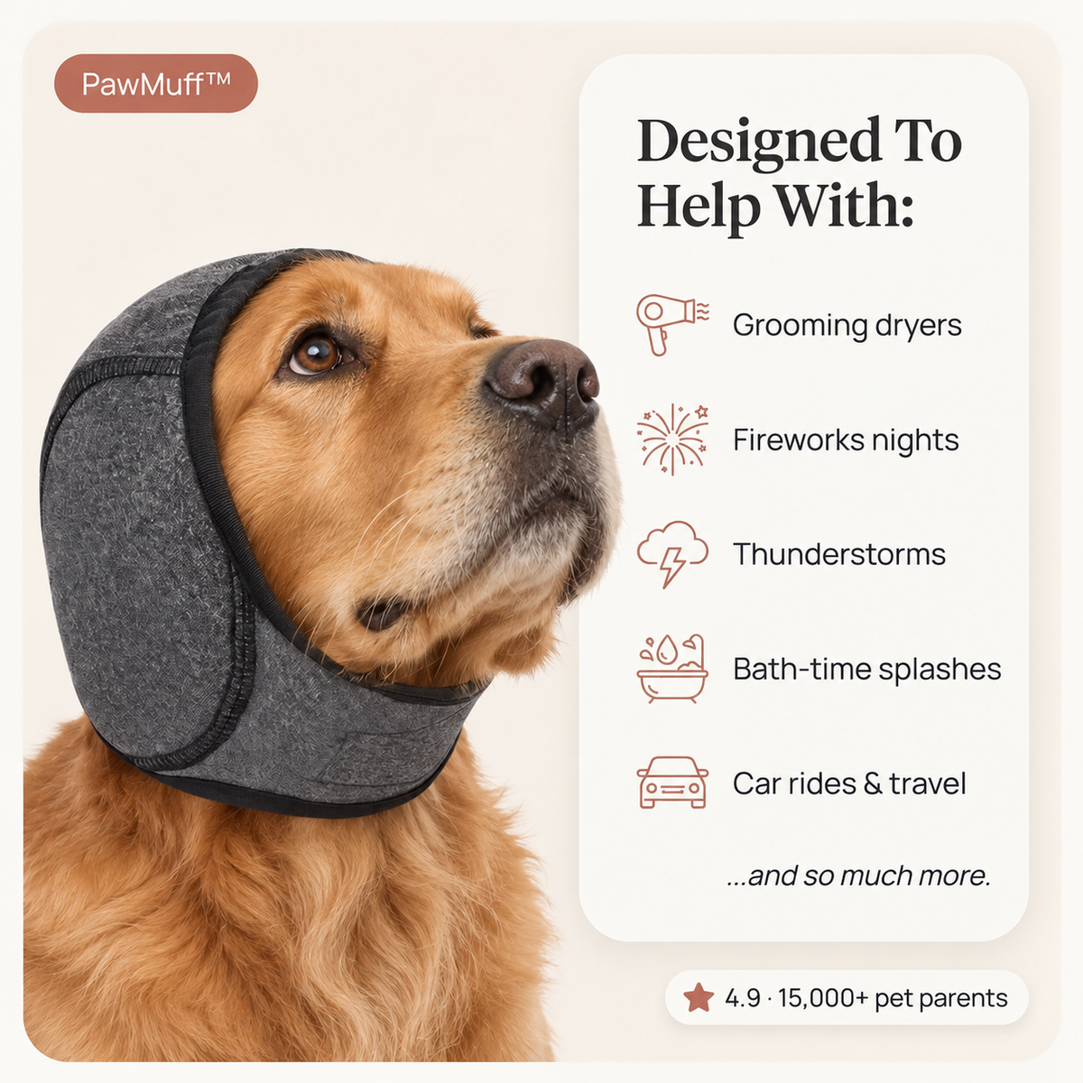 PawMuffs Calming Ear Wrap